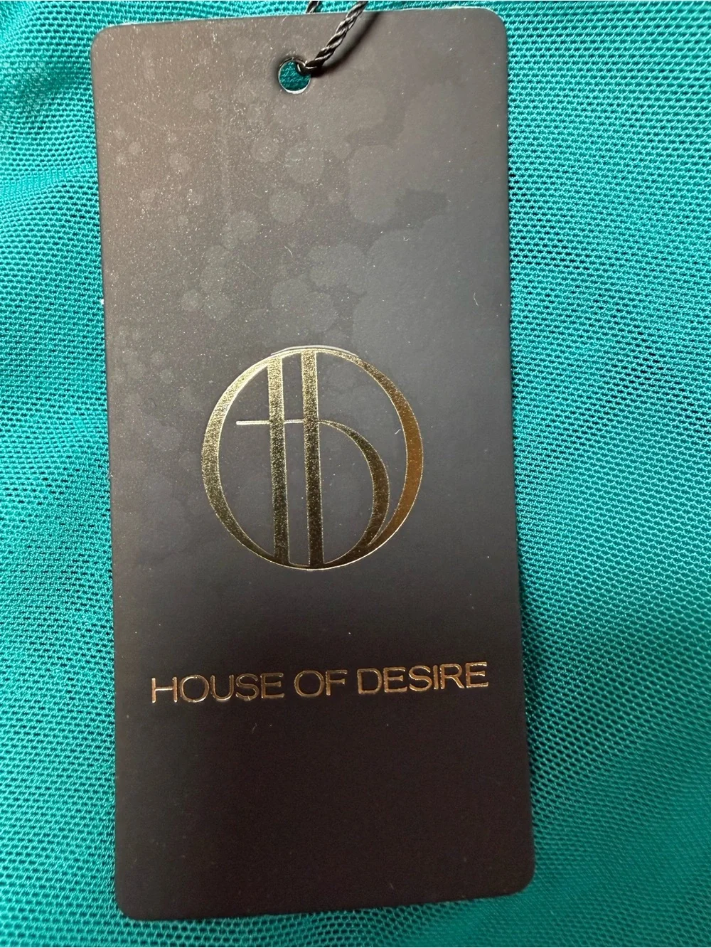 NWT House of Desire Teal Lace Babydoll Chemise Size S